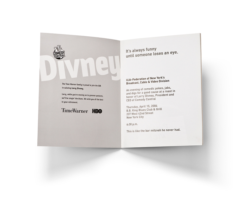 COMEDY CENTRAL ROAST JOURNAL AND COLLATERAL