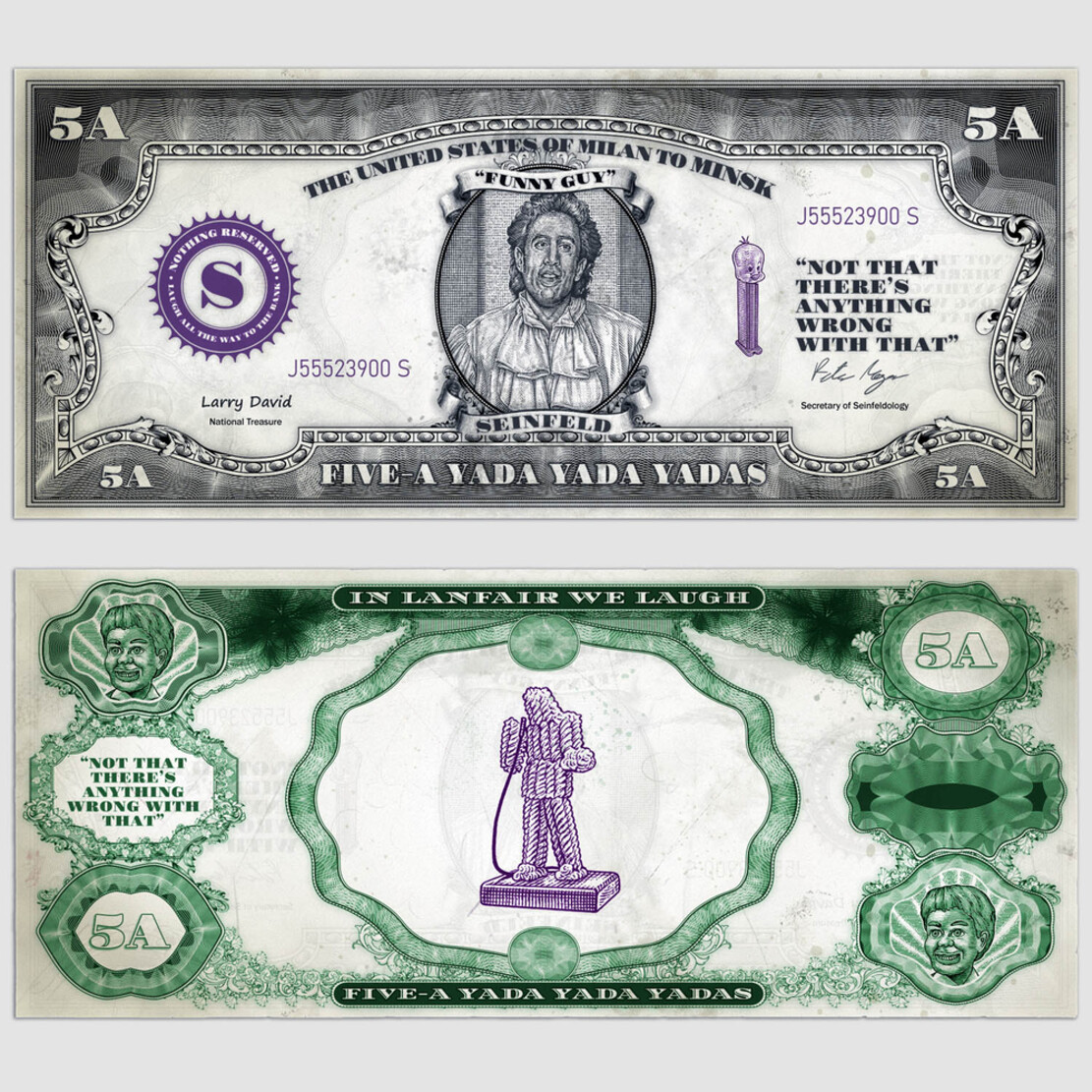 KA-CHING! LANFAIR CREATES “SEINFELD CURRENCY”