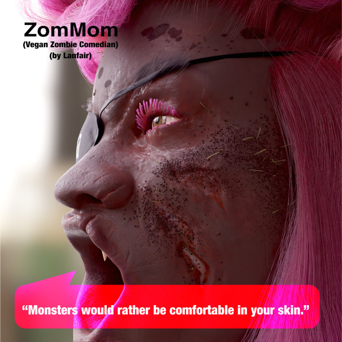 ZOMMOM — MONSTER CHUX’S VEGAN ZOMBIE COMIC